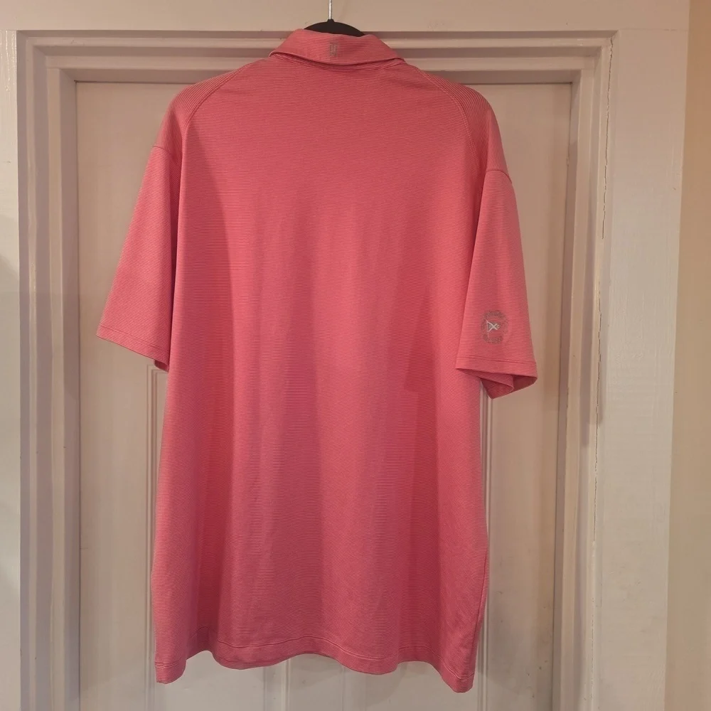 Nike Lot Of 3 Golf Dri Fit Tiger Woods Short Sleeve Polo Mens XL Pink Blue Gray